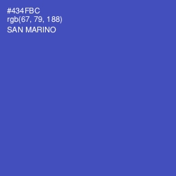#434FBC - San Marino Color Image